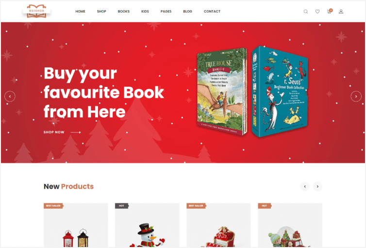 Boighor Books Library eCommerce Store