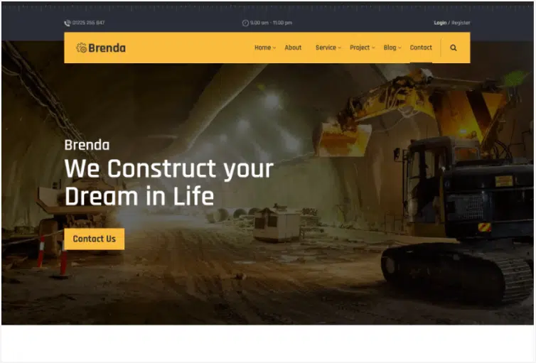 Brenda – Construction HTML5 Template