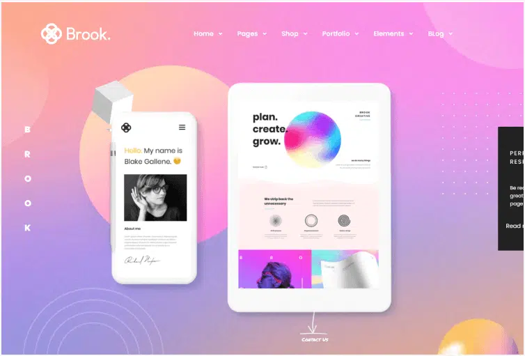 Brook - Creative Multipurpose Bootstrap 4 Template