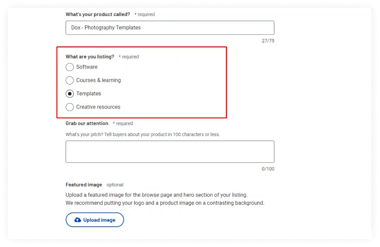 Choose the right category