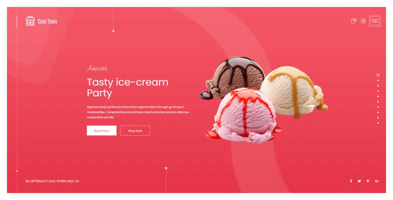 Cool Town | Ice Cream Bakery HTML5 Template