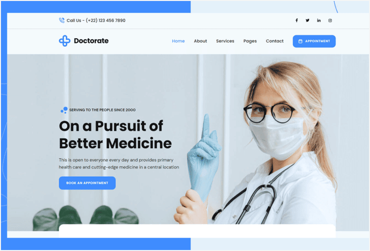 Doctorate - Doctor Website Template