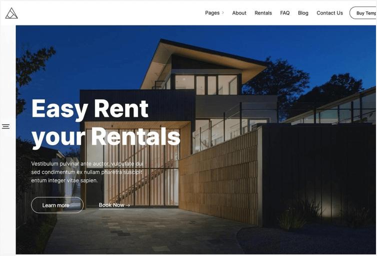 Easy Rental - Real Estate Website Template