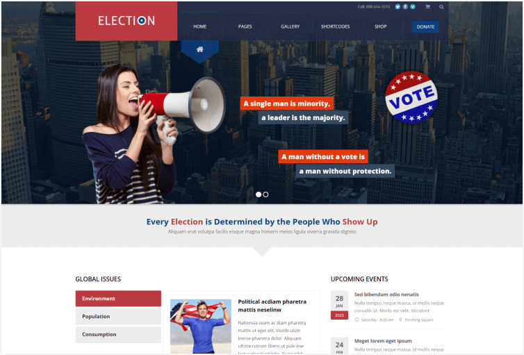 Election – Political WordPress Theme