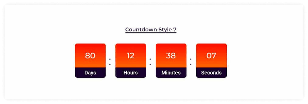   Elementor Countdown widget by HT Mega  