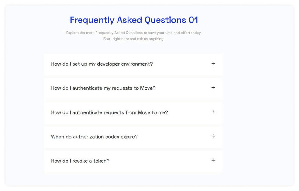  FAQ widget by Move Addons 