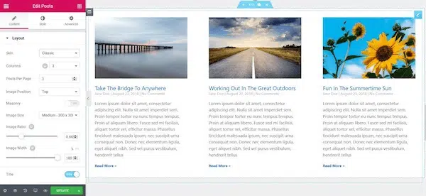 Elementor Recent Blog Widget