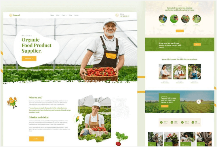 Farmzi - Agriculture Webflow template