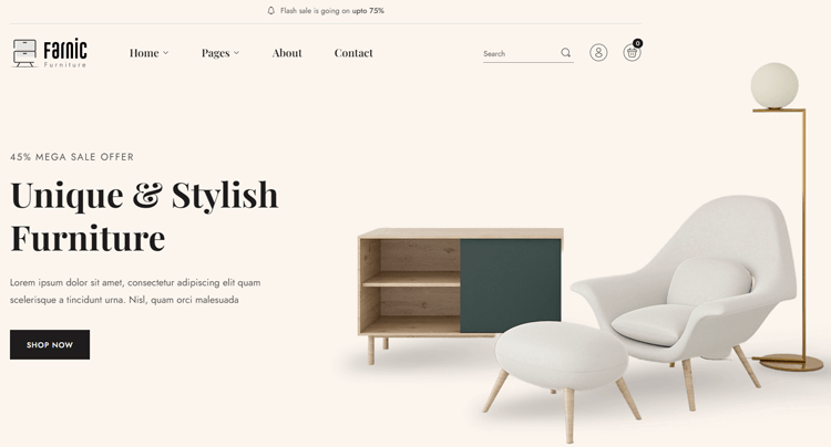 Farnic - Furniture Website Template