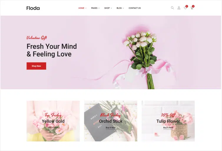 Floda – Flower eCommerce Bootstrap 4 Template