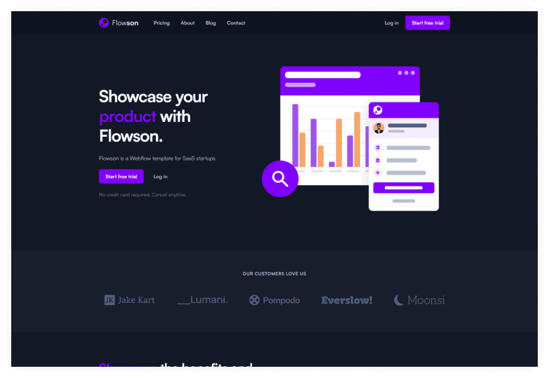 Flowson - SaaS Website Template
