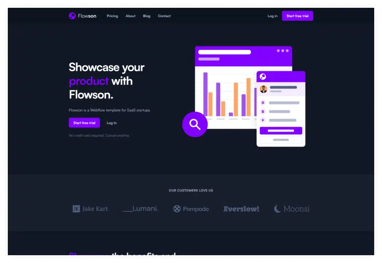 Flowson - SaaS Website Template
