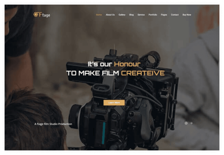 Ftage - Filmmaker, Movie Production & Film Studio WordPress Theme