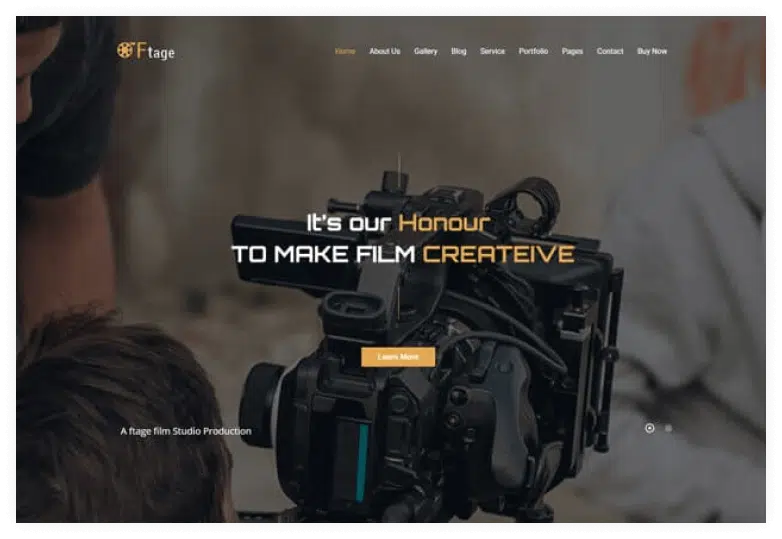 Ftage - Filmmaker, Movie Production & Film Studio WordPress Theme