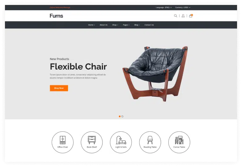 Furns – Furniture eCommerce HTML Template