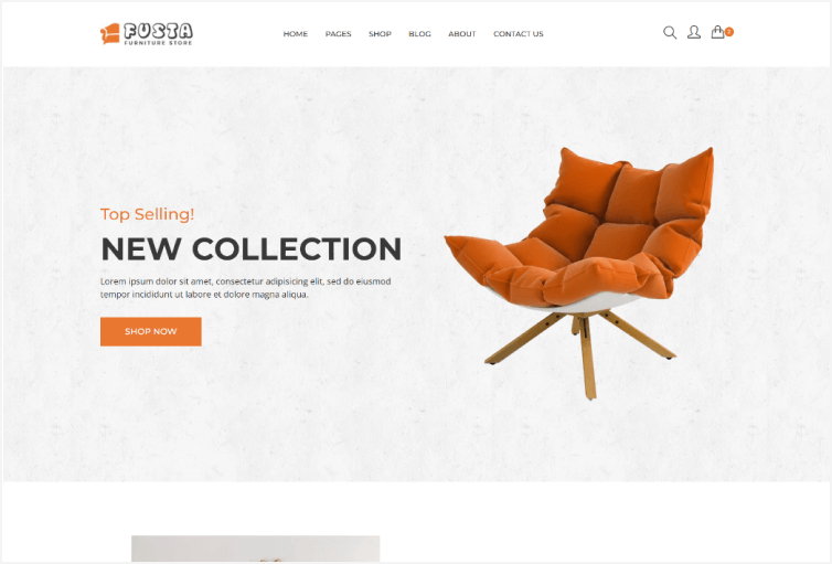 Fusta - Furniture eCommerce Bootstrap 4 Template