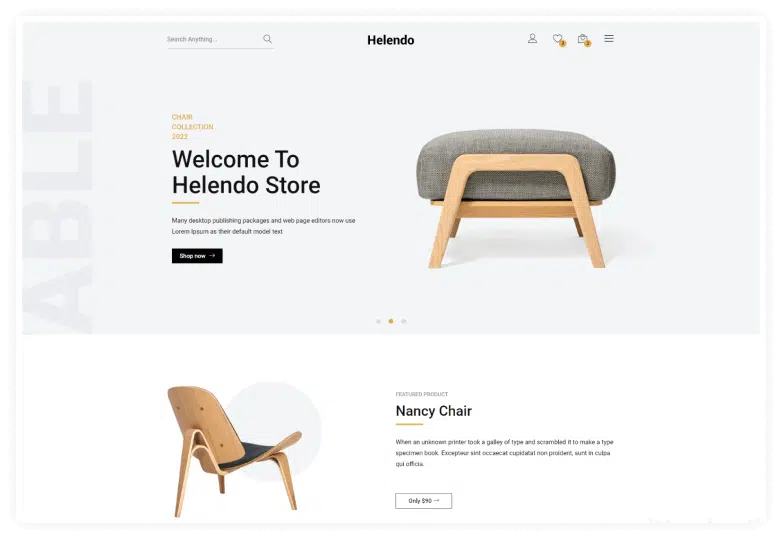 Helendo - Furniture eCommerce HTML Template