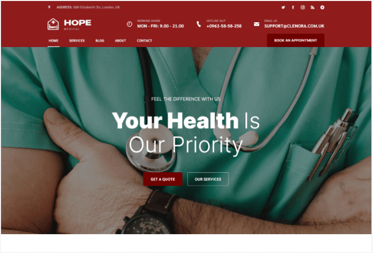 Hope Health & Medical HTML5 Template