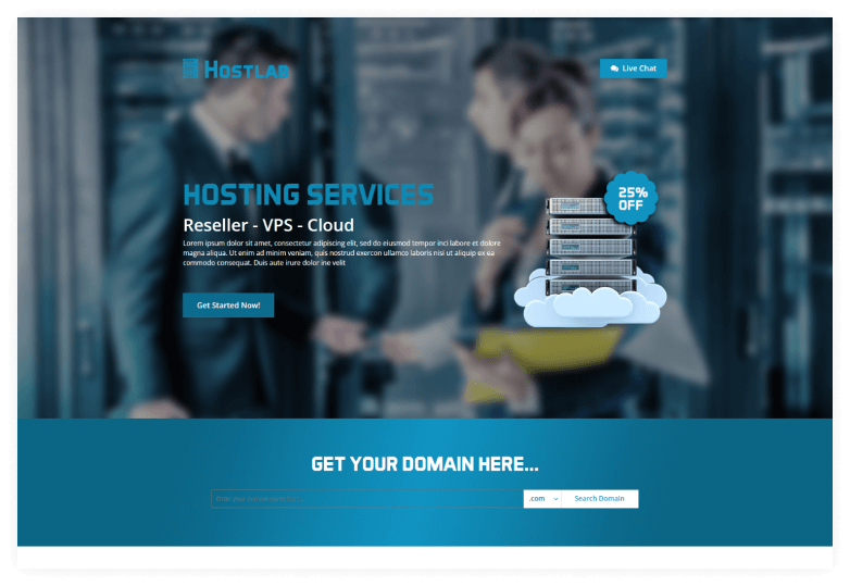 Host Land – Hosting Services HTML Template