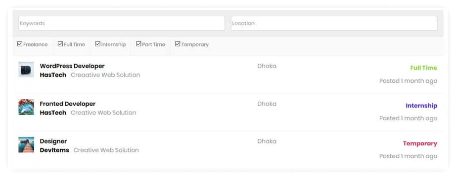 Elementor Job Manager Widget by HT Mega