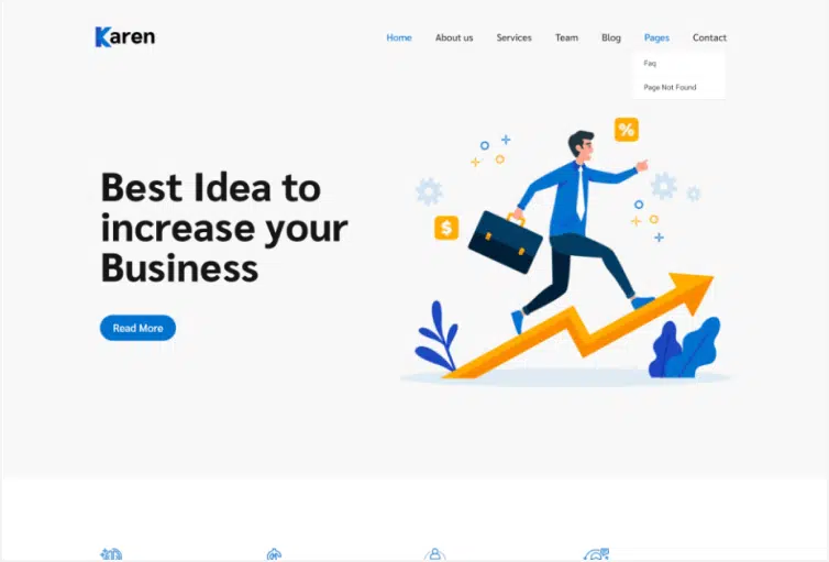 Karen – Corporate Business Bootstrap 4 Template