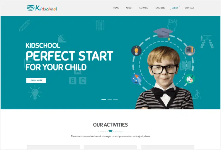 Kidschool - School Template for Kindergarten Student
