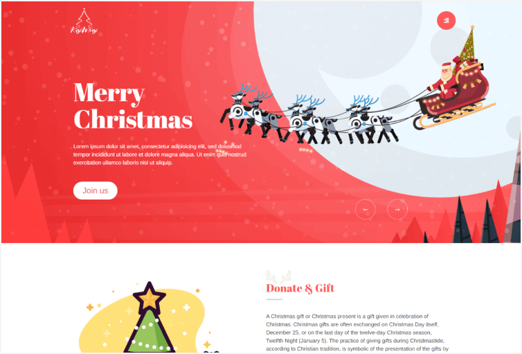 Kisimusi Christmas HTML Template