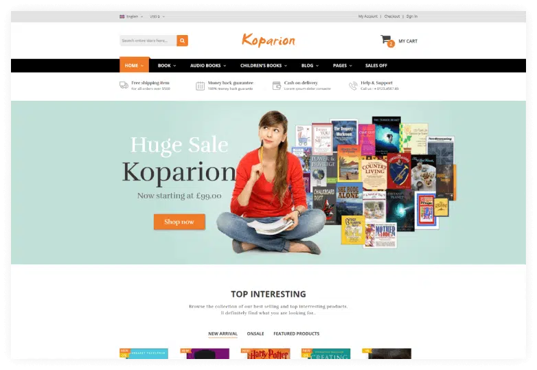 Koparion - Book Shop Shopify Theme