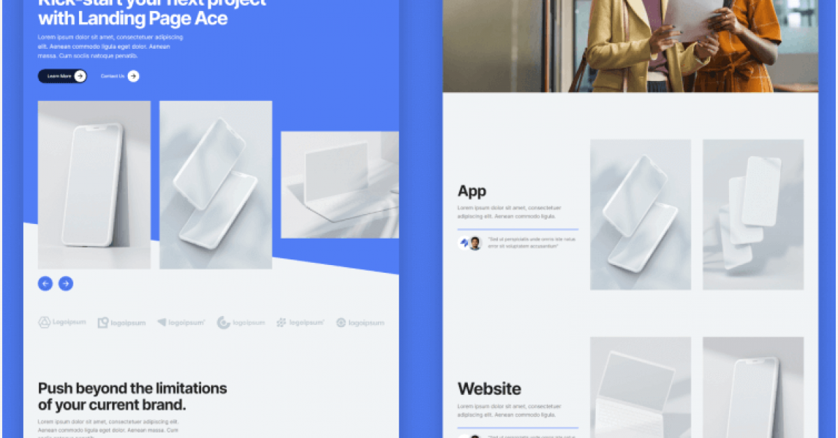 Landing Page Ace - Landing page Webflow Template
