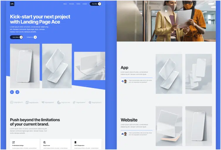 Landingly X - Landing page Webflow Template