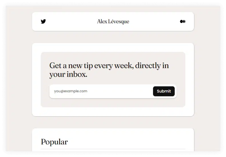 Links - App Webflow Template