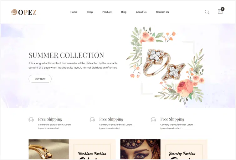 Lopez – Jewelry Shopify Theme