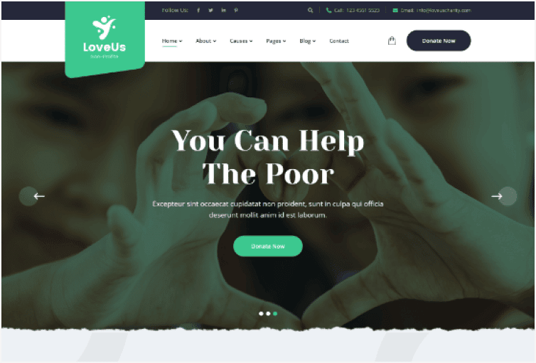 Loveus - Charity NonProfit HTML Template
