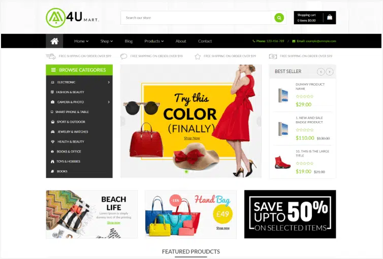 M4U - Multi Store Responsive Shopify Theme