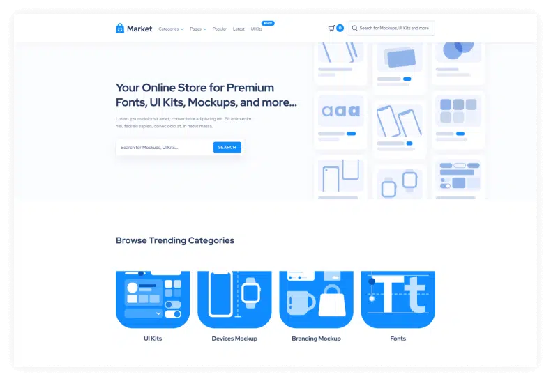 Market - Marketplace Webflow Template