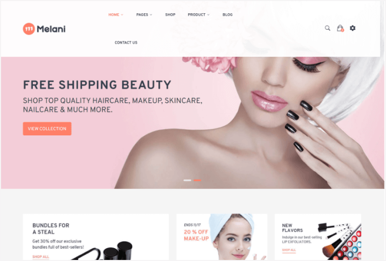Melani - Cosmetic & Jewellery Shopify Theme