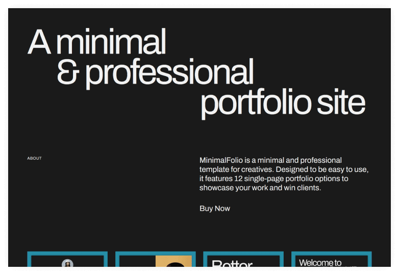 MinimalFolio - Portfolio Webflow Template
