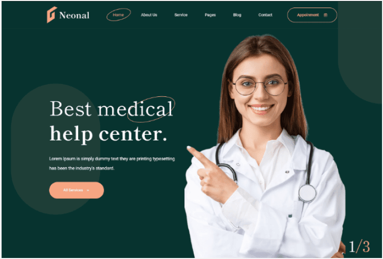 Neonal Medical Service Bootstrap 5 Template