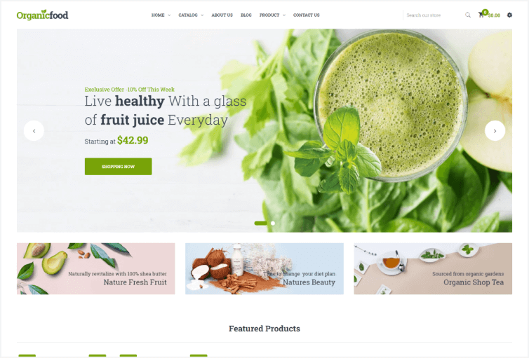 Organicfood - Organic Food Shopify Theme