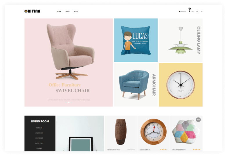 Oritina – Minimal Furniture WooCommerce Theme
