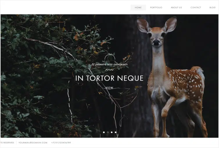 outdoor photography  portfolio template