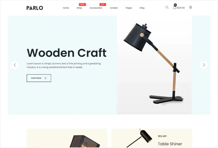Parlo – Fashion, Furniture Store HTML Template
