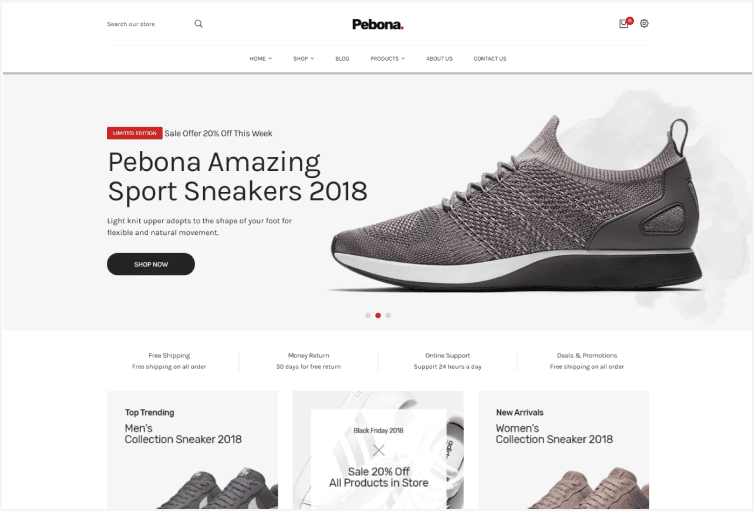 Pebona - Fashion Shopify Theme