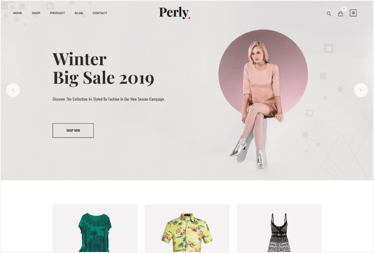 Perly Fashion Store Shopify Theme