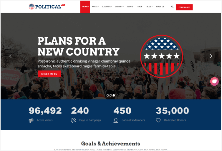 PoliticalWP– Election, Multipurpose Campaign WordPress Theme