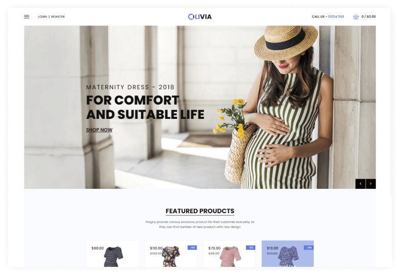 Olivia - Maternity Shop Shopify Theme