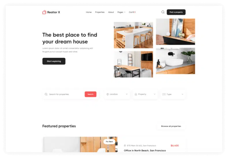 Realtor X - Real Estate Webflow Template