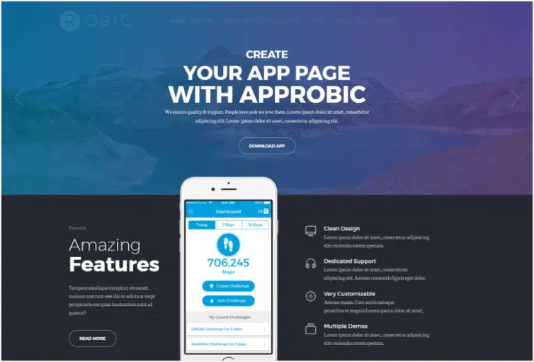 Multipurpose Landing Page Template – Robic