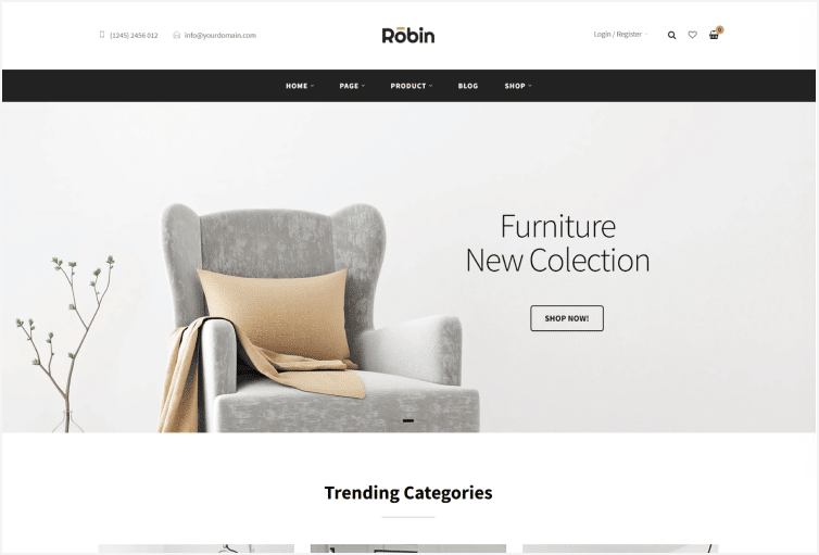 Robin - Furniture HTML Template