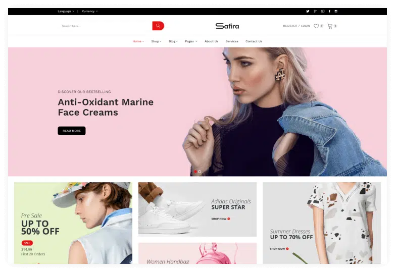 Safira - Organic food HTML Templaate